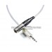 Cable plug 3.5 mm (TRS) stereo no balanceado a Mini XLR macho mono balanceado 2 m